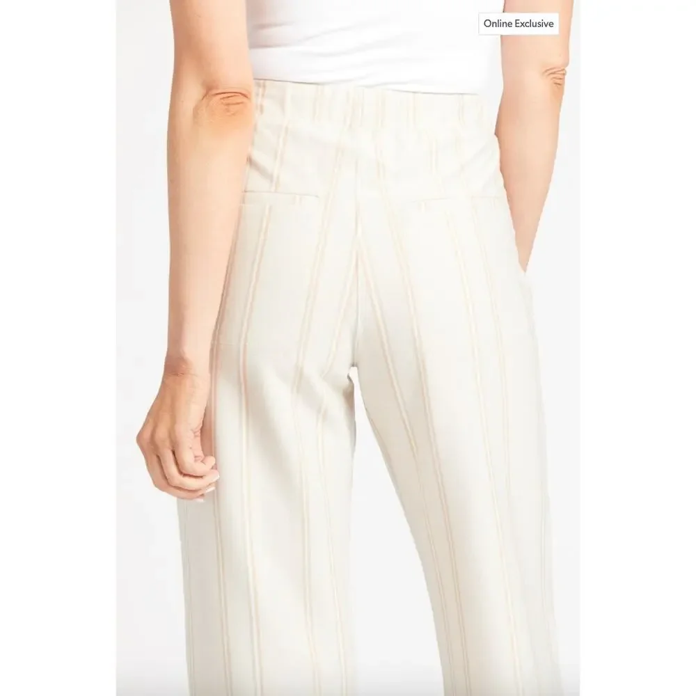 SPLENDID NWT Evereve Hazel Rib Straight Leg Drawstring Relaxed Pant // S - Picture 4 of 12